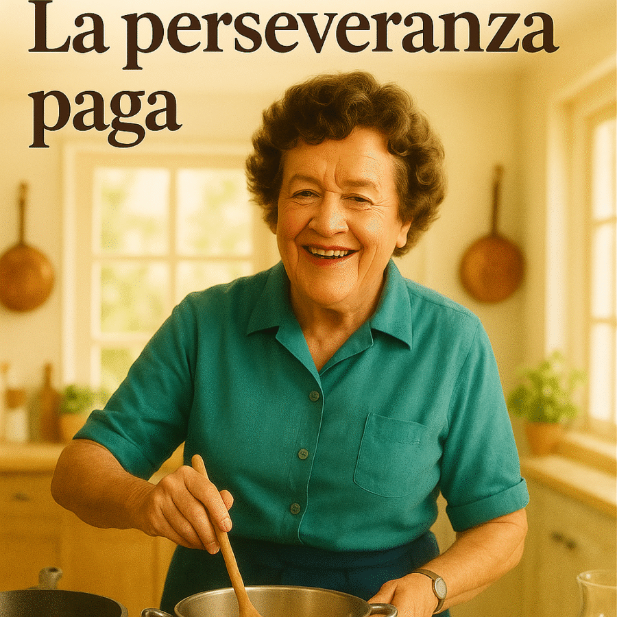 Julia Child in cucina. La perseveranza paga