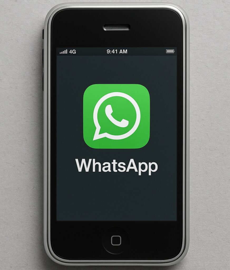 iPhone del 2009 con l’icona di WhatsApp primitiva