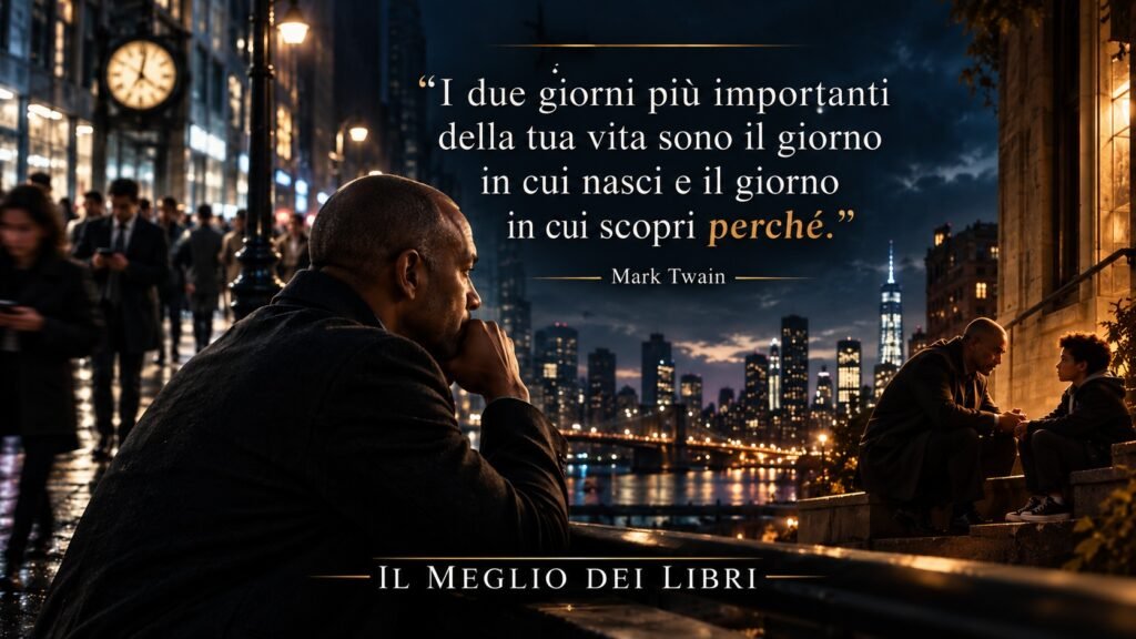 Ritratto simbolico ispirato a The Equalizer sulla celebre frase dei due giorni più importanti della vita e sulla scoperta del proprio perché.