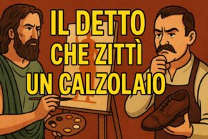 Il detto che zittì un calzolaio: la vera storia che ancora oggi ci insegna quando tacere
