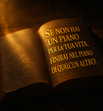 libro con testo "Se non hai un piano per la tua vita, finirai nel piano di qualcun altro!"