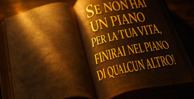 libro con testo "Se non hai un piano per la tua vita, finirai nel piano di qualcun altro!"