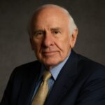 Ritratto di Jim Rohn – Mentore di successo e autore di frasi motivazionali.