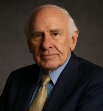 Ritratto di Jim Rohn – Mentore di successo e autore di frasi motivazionali.