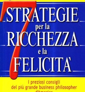Ritratto della copertina del libro Sette strategie per la ricchezza e la felicità di Jim Rohn, opera sulla crescita personale, disciplina e successo finanziario – Il Meglio dei Libri