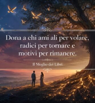 Ritratto simbolico con albero, ali e radici ispirato a una celebre riflessione sull'amore autentico.