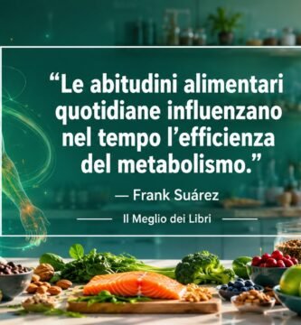 Ritratto simbolico ispirato a Frank Suárez con energia vitale e frase sul metabolismo e le abitudini alimentari.