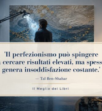 Rappresentazione simbolica del perfezionismo con una persona concentrata su un piccolo difetto in un’opera completa.