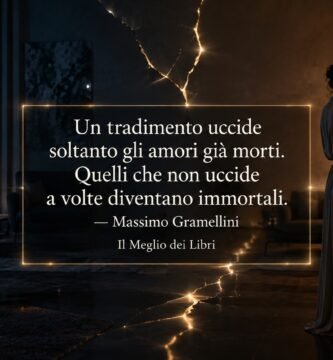 Ritratto simbolico di una coppia separata da una frattura emotiva, ispirato alla riflessione di Massimo Gramellini sul tradimento e sull’amore.