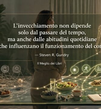Ritratto simbolico ispirato a Steven R. Gundry con una persona che costruisce abitudini quotidiane orientate al benessere nel tempo.
