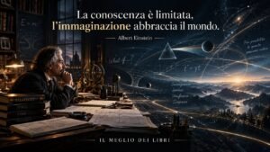 Albert Einstein: la conoscenza è limitata, l’immaginazione abbraccia il mondo