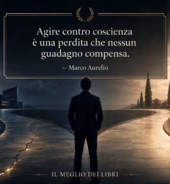 Ritratto simbolico ispirato a Marco Aurelio e alla scelta tra un vantaggio immediato e la fedeltà ai propri principi.