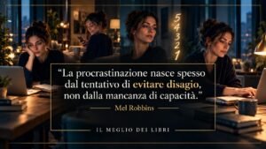 Mel Robbins: procrastinare significa spesso evitare il disagio