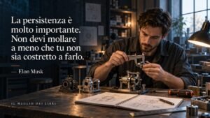 Elon Musk: la persistenza conta quando la voglia di mollare si fa sentire